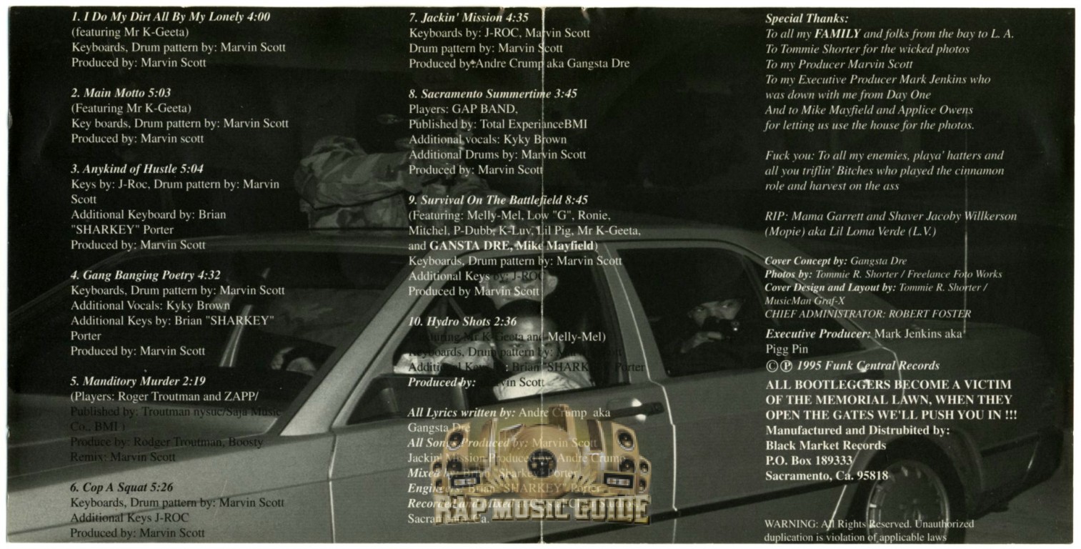 Gangsta Dre - Gang Banging Poetry: 2nd Press. CD | Rap Music